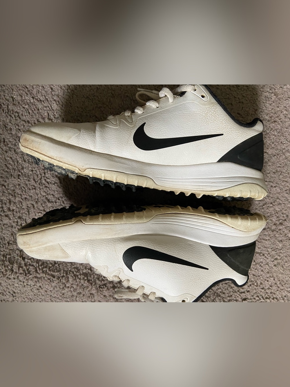 Nike Black and White Fitsole Golf Shoe Insole Detail